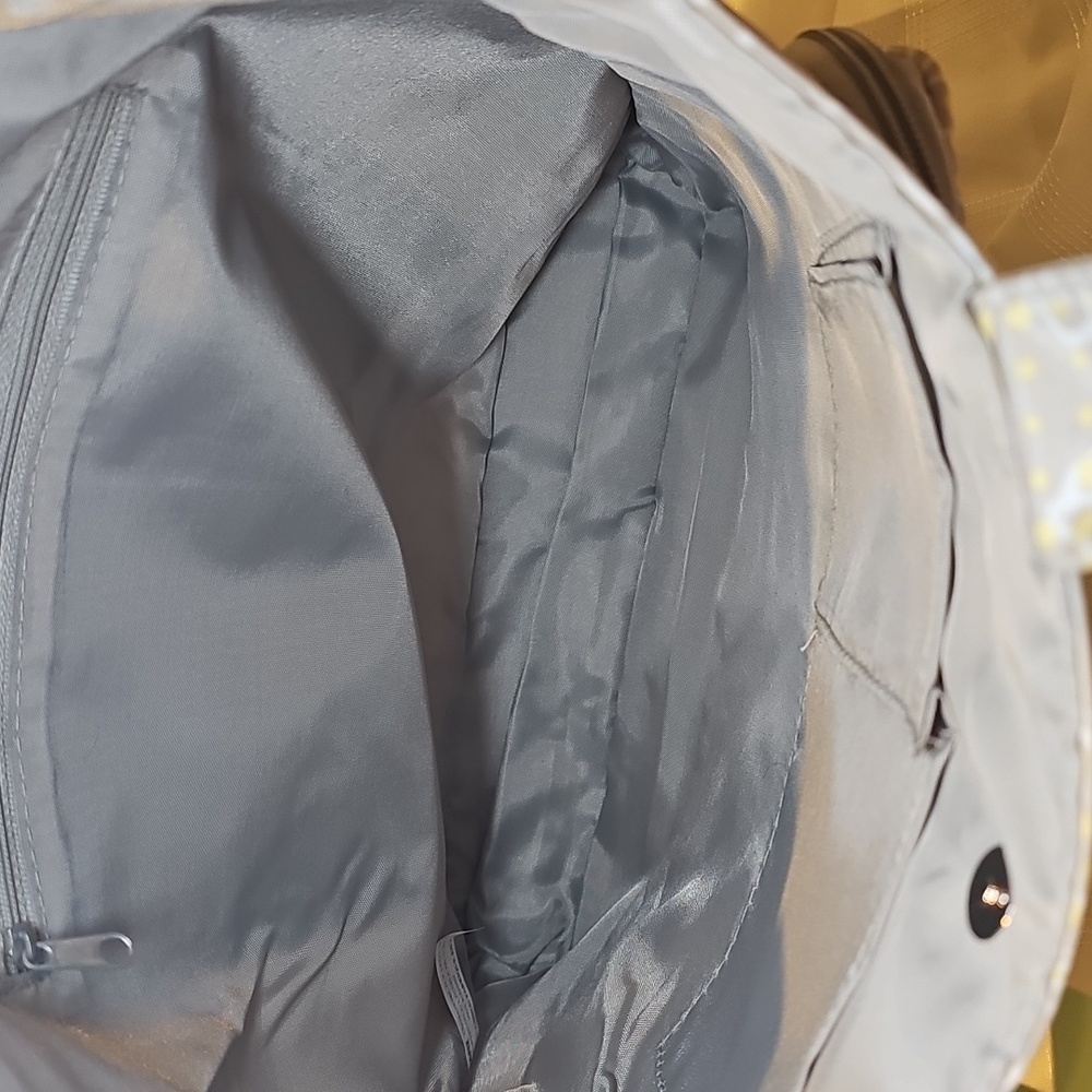 Beyond A Bag Gray And Yellow Floral Tote Bag - Picture 13 of 17